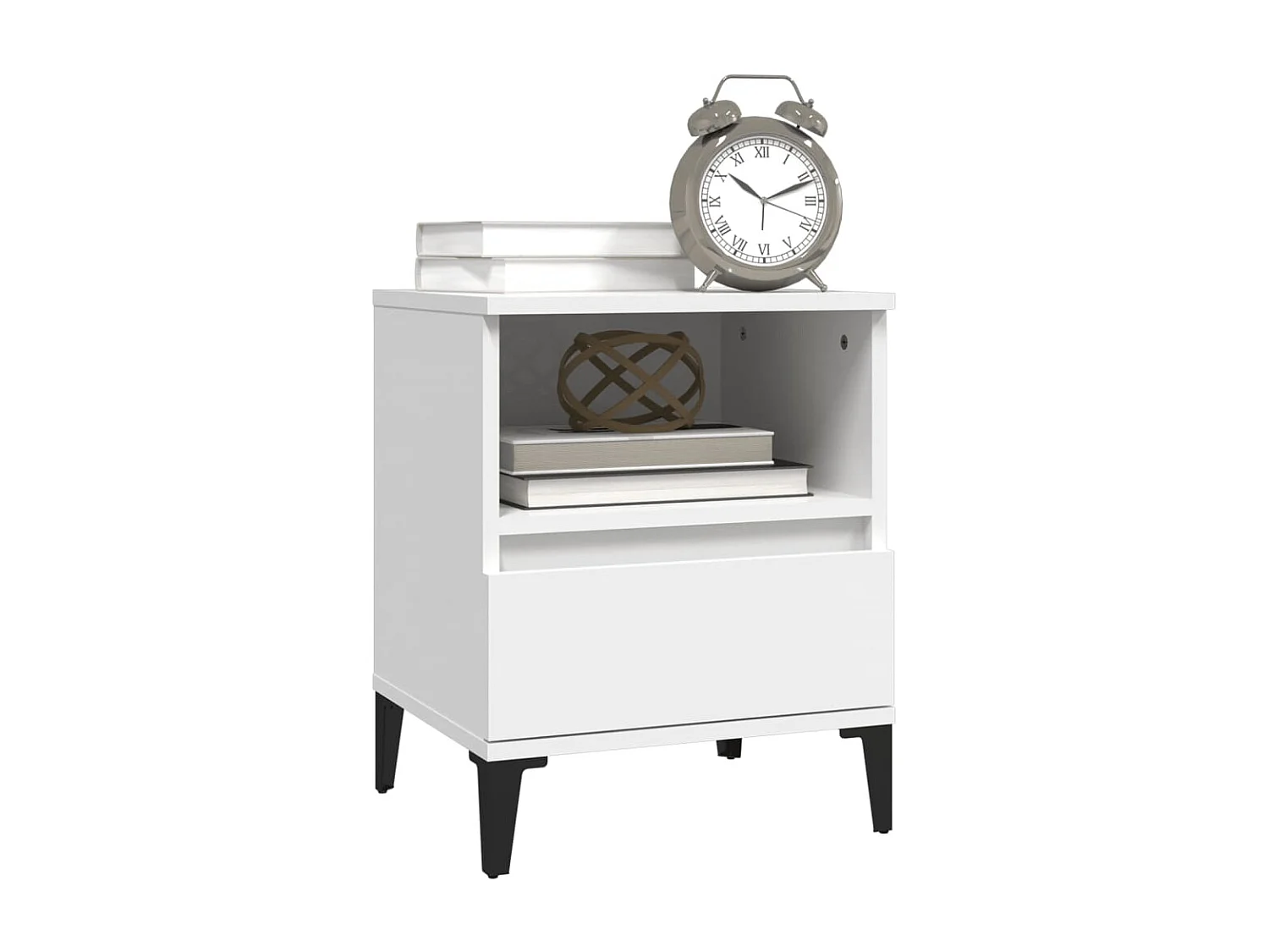 Tables de chevet 2 pcs Blanc 40x35x50 cm