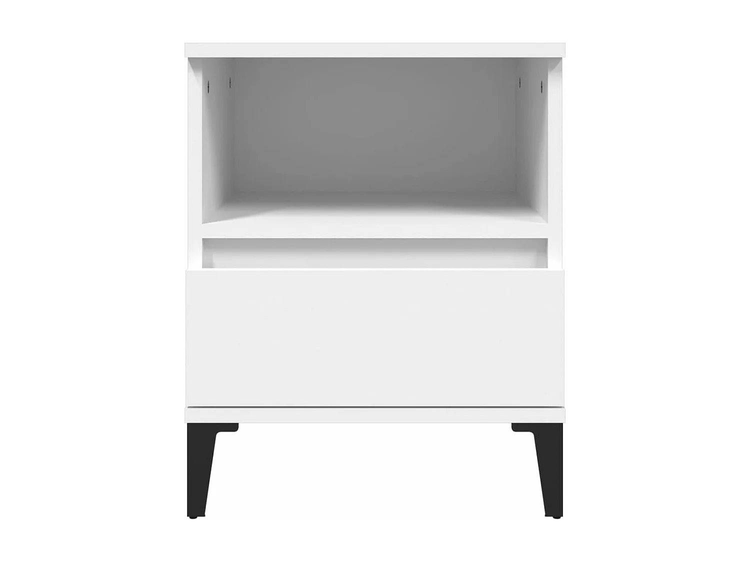 Tables de chevet 2 pcs Blanc 40x35x50 cm