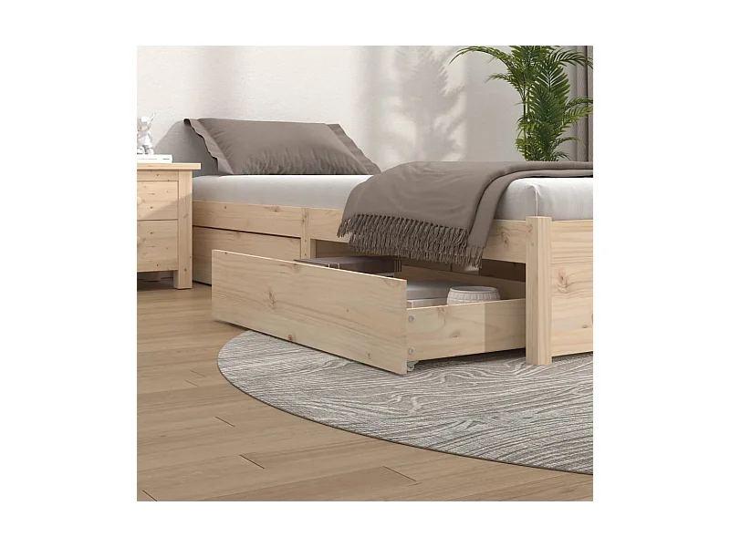 Bettschubladen 4 Stk. Massivholz Kiefer