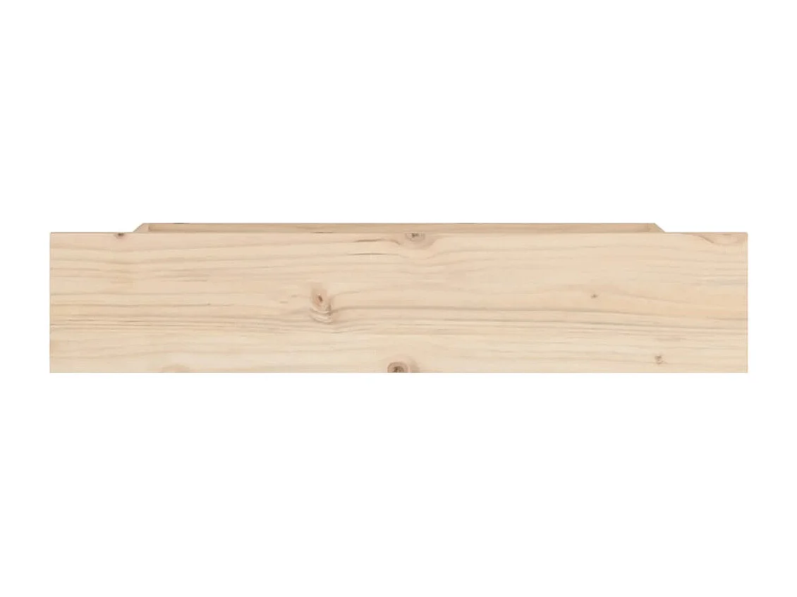 Tiroirs de lit 4 pcs Bois de pin massif