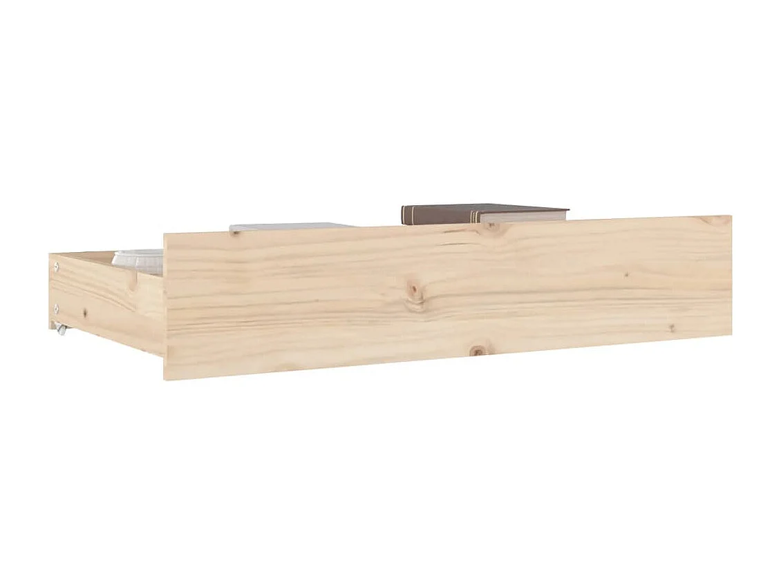 Tiroirs de lit 4 pcs Bois de pin massif