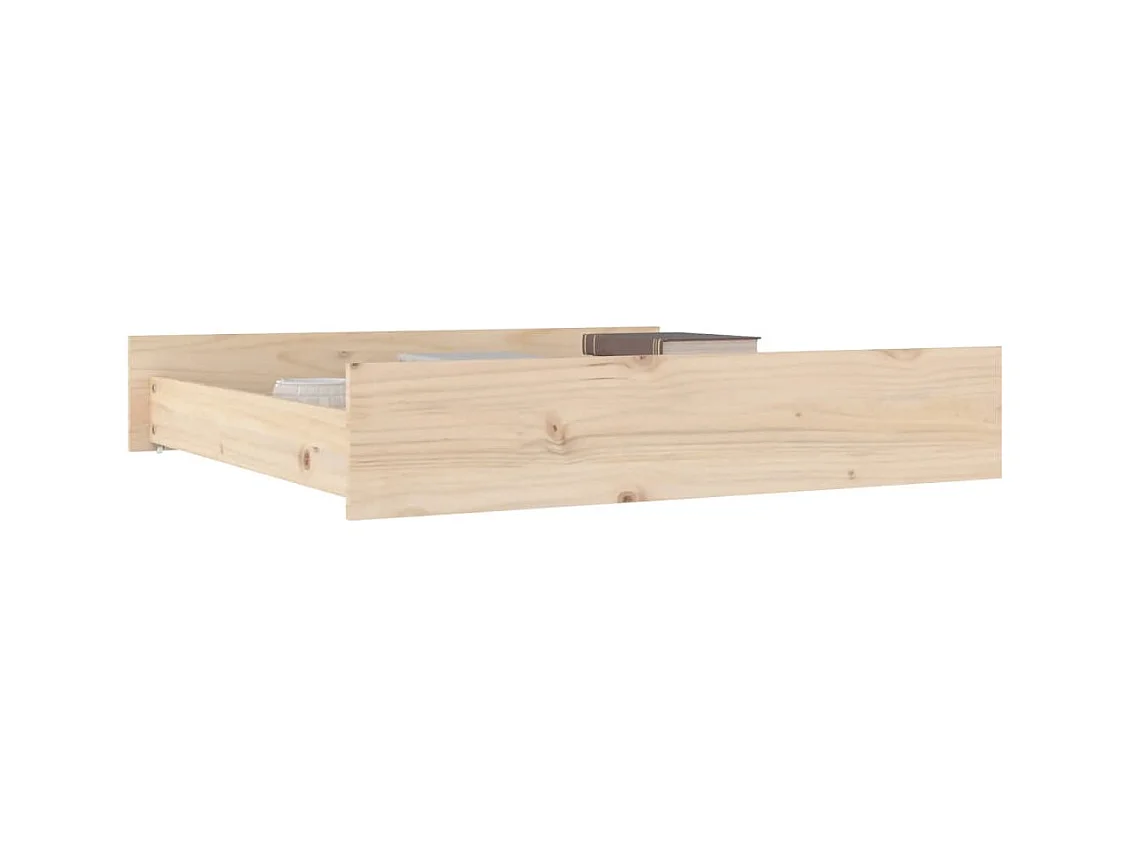 Bettschubladen 2 Stk. Massivholz Kiefer