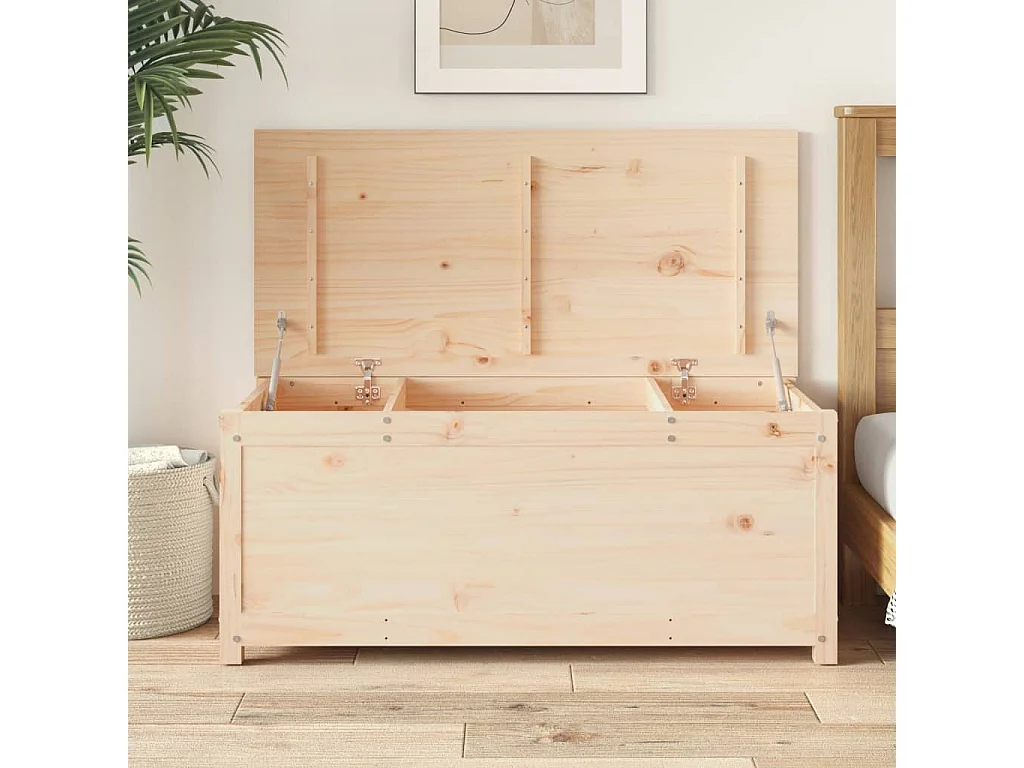 Boîte de rangement 110x50x45,5 cm Bois massif de pin