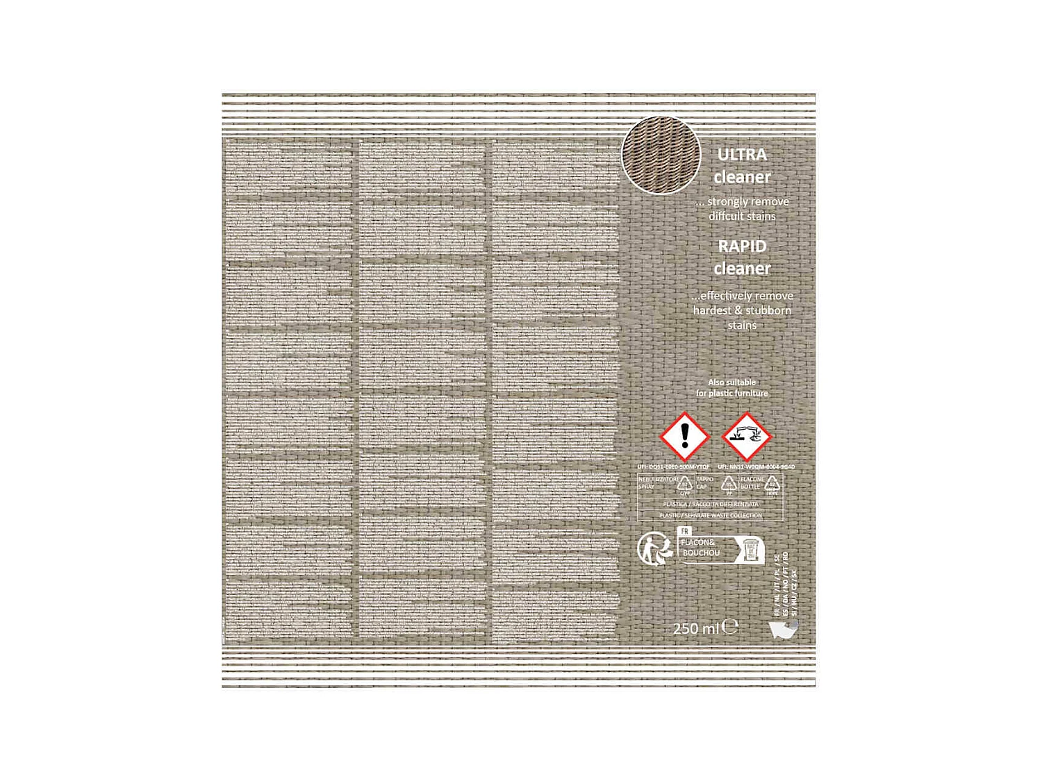 Kit de cuidado para muebles de jardín de ratán y textilene