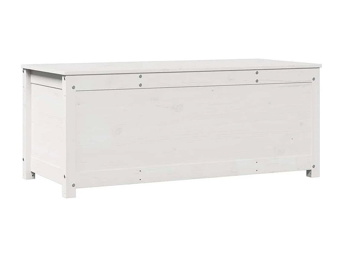 Truhe Weiß 110x50x45,5 cm Massivholz Kiefer