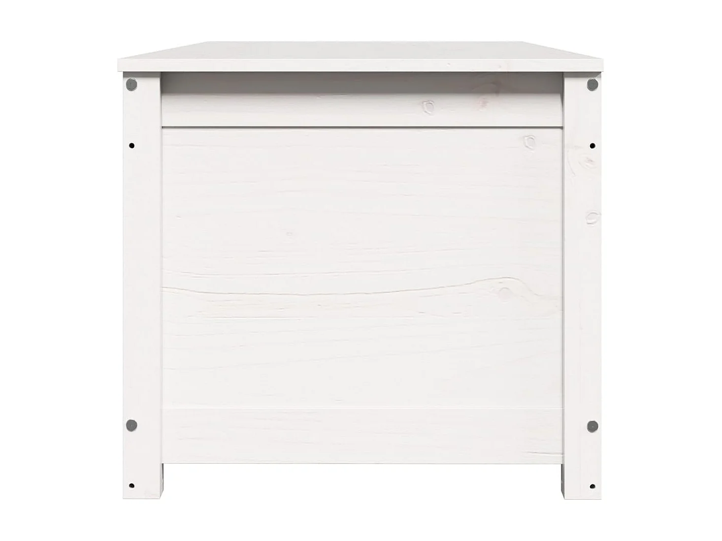 Truhe Weiß 110x50x45,5 cm Massivholz Kiefer