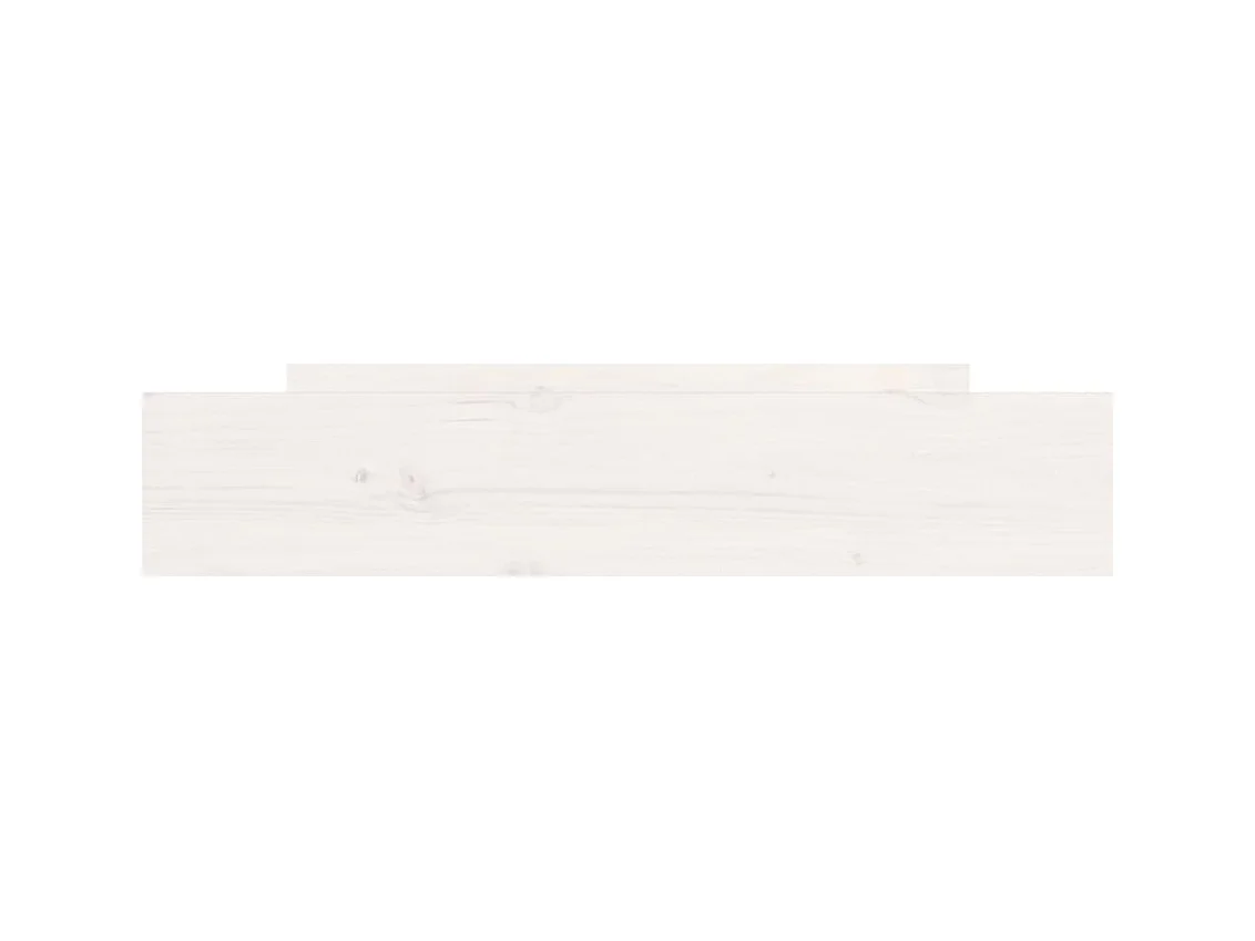 Tiroirs de lit 2 pcs blanc Bois de pin massif
