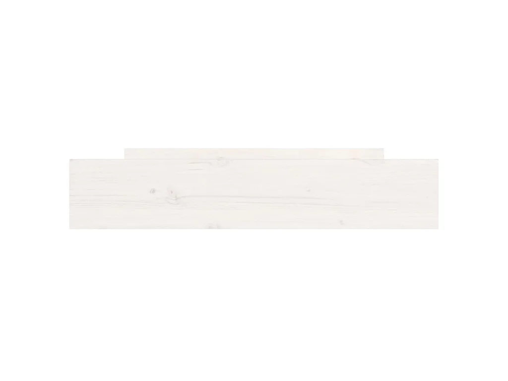 Tiroirs de lit 2 pcs blanc Bois de pin massif