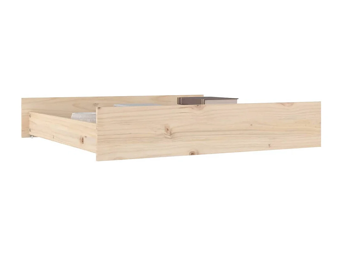 Bedlades 2 st massief grenenhout