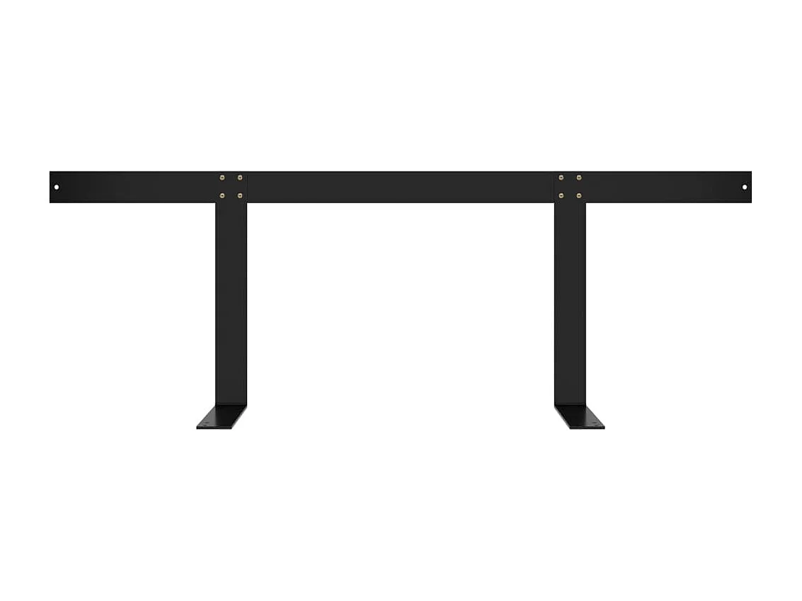 Dossier pour canapé palette Noir 110 cm Fer