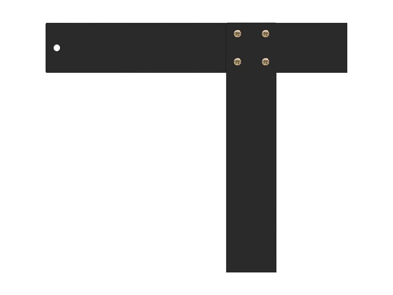 Dossier pour canapé palette Noir 110 cm Fer