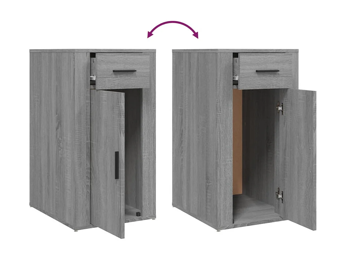 Mobile Scrivania grigio sonoma 40x49x75 cm Legno Multistrato