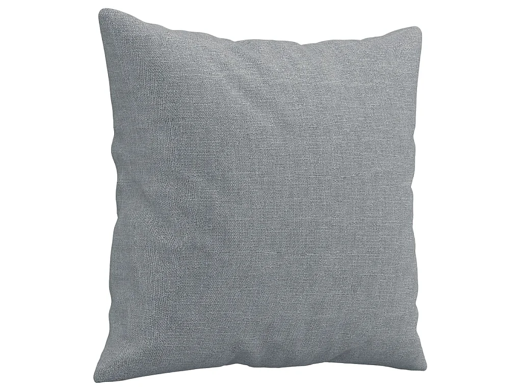 Set Divani 3 pz con Cuscini Grigio Chiaro in Tessuto