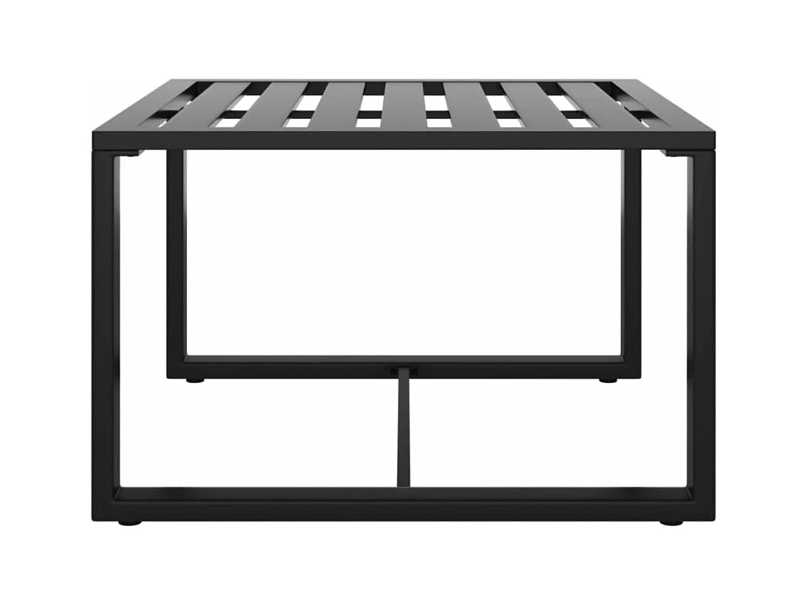 3-delige Loungeset met kussens aluminium antracietkleurig