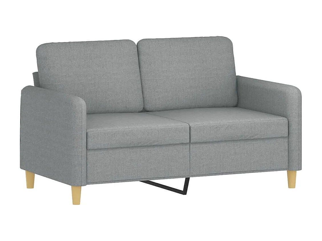 Ensemble de canapés 3 pcs avec coussins Gris clair Tissu