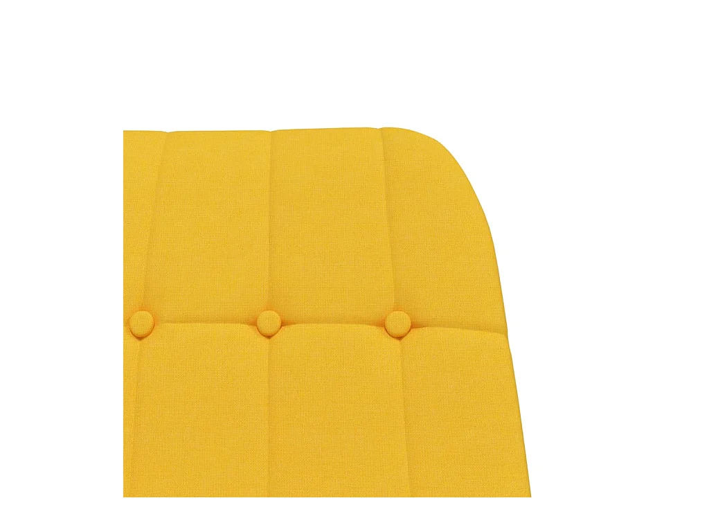 Chaise à bascule Jaune moutarde Tissu