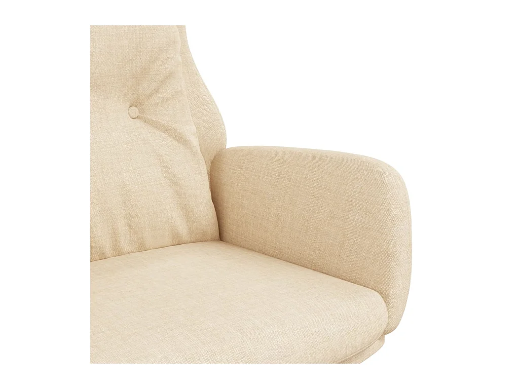 Chaise de relaxation Crème Tissu