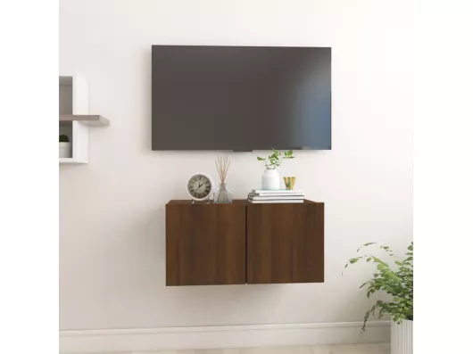 Kauf Unique TV-Wandschrank Braun Eiche 60x30x30 cm Holzwerkstoff