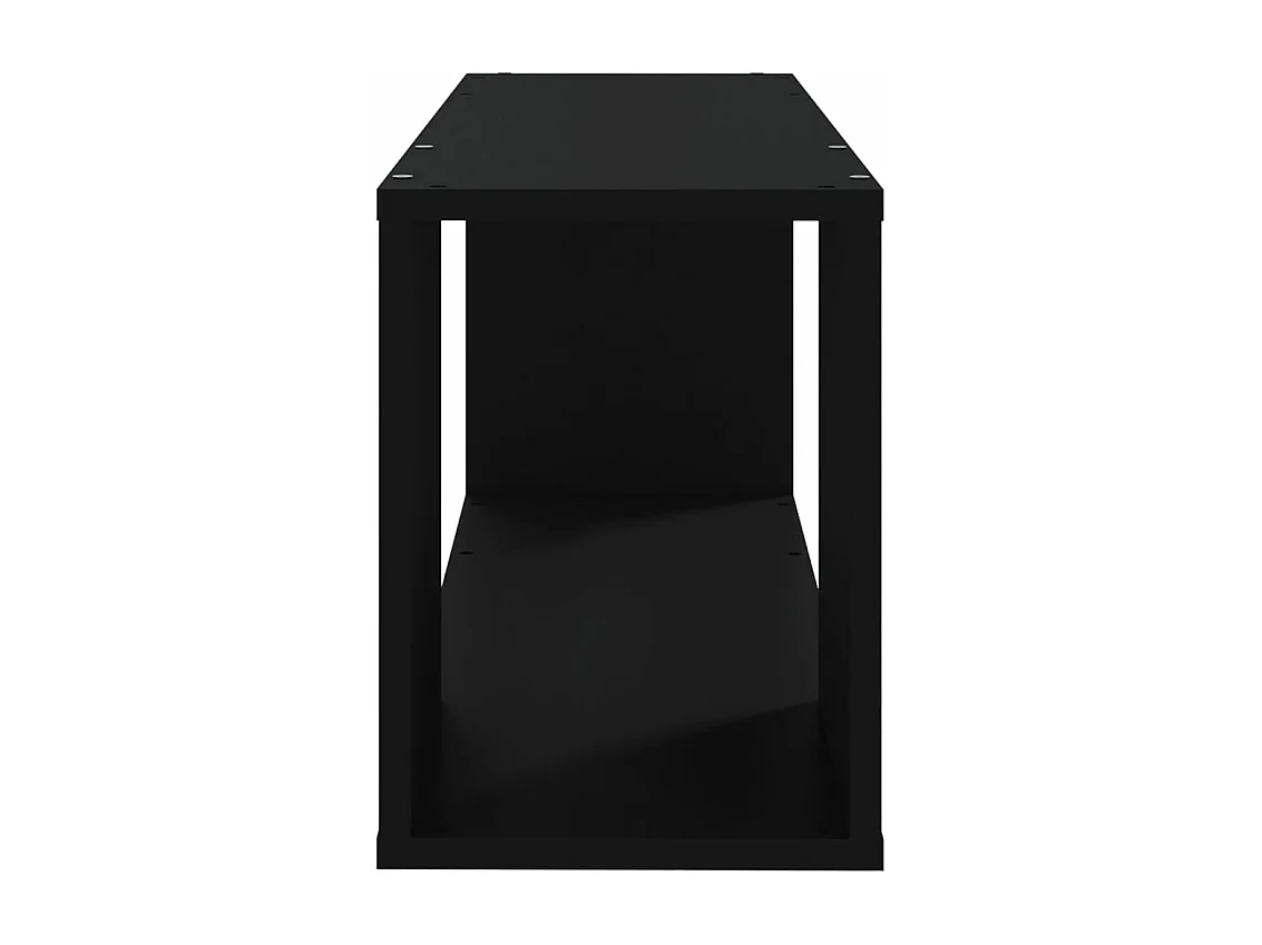 Tv-meubel 80x24x32 cm bewerkt hout zwart