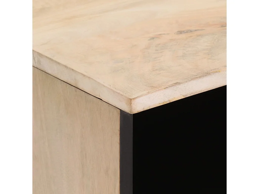 TV-Schrank 80x33x46 cm Massivholz Mango