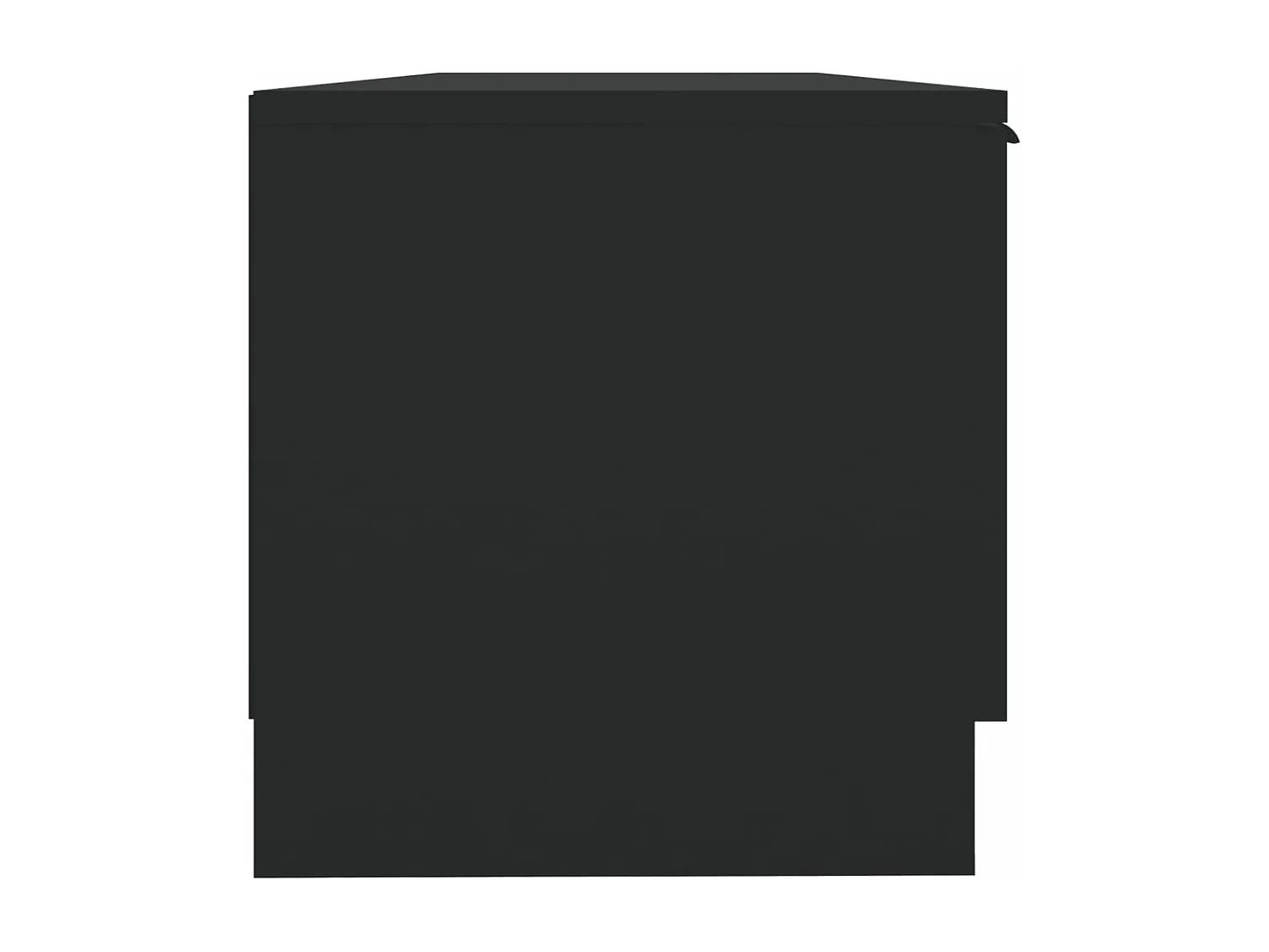 Tv-meubel 102x35x36,5 cm bewerkt hout zwart