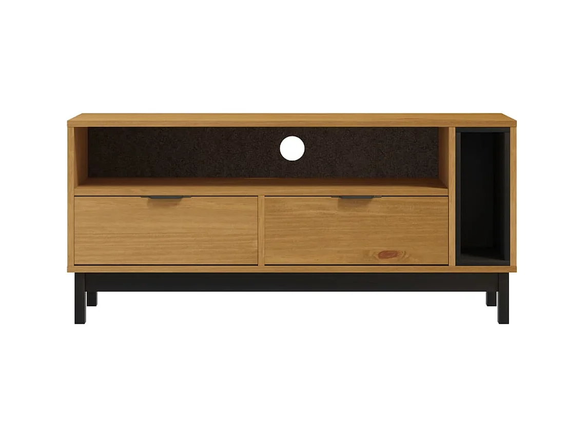 Meuble TV FLAM 110x40x50 cm bois massif de pin