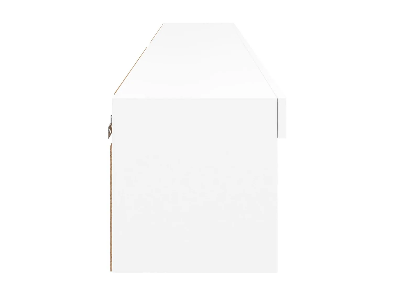 Mobili Porta TV con Luci LED 2 pz Bianchi 80x30x30 cm