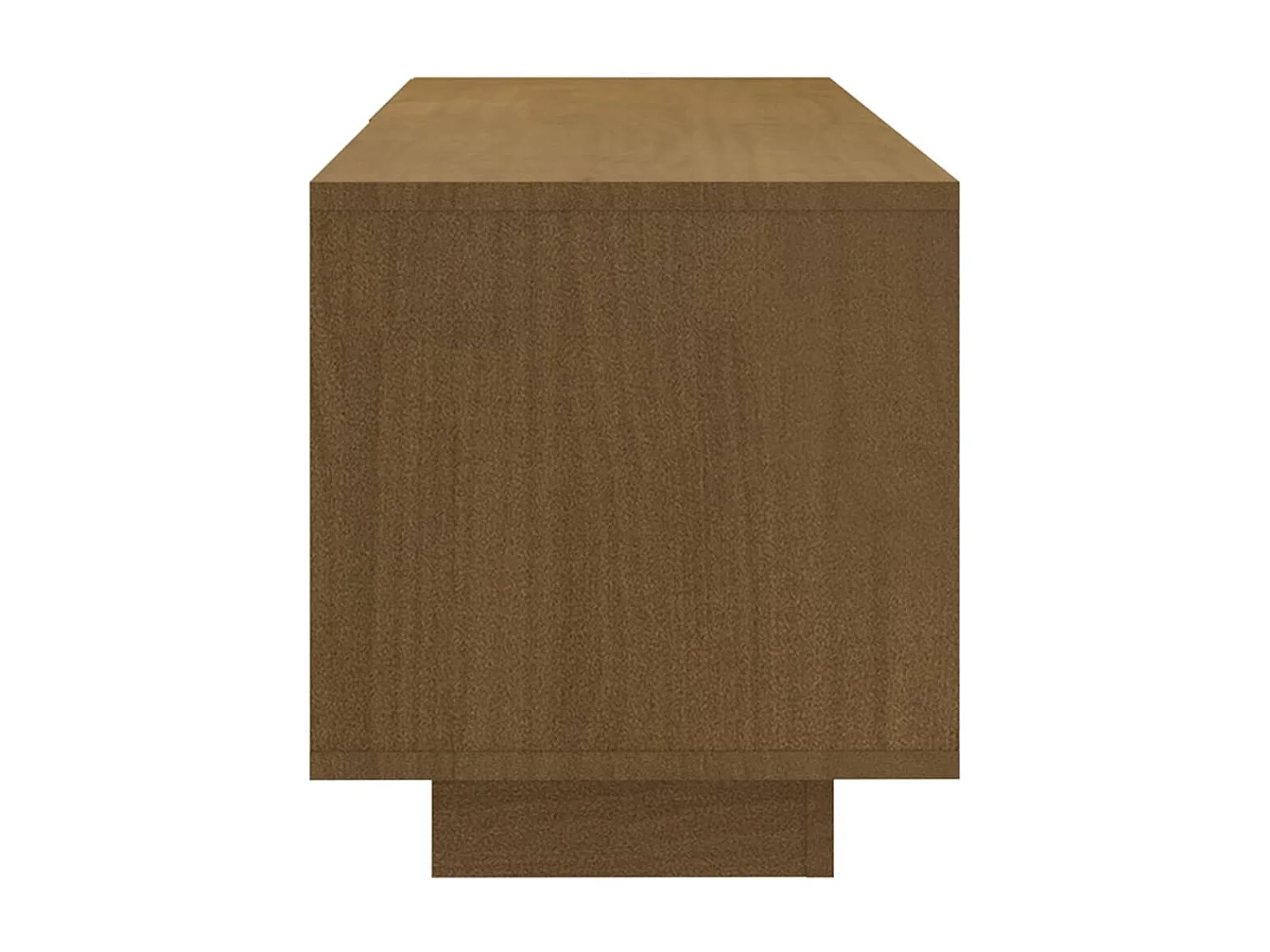 Meuble TV Marron miel 110x30x33,5 cm Bois de pin massif