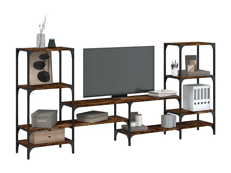 TV-Schrank Räuchereiche 206,5x28,5x95 cm Holzwerkstoff