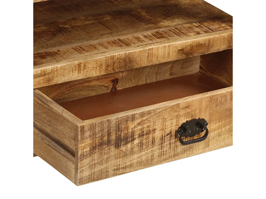 TV-Schrank 120x35x45 cm Massivholz Mango