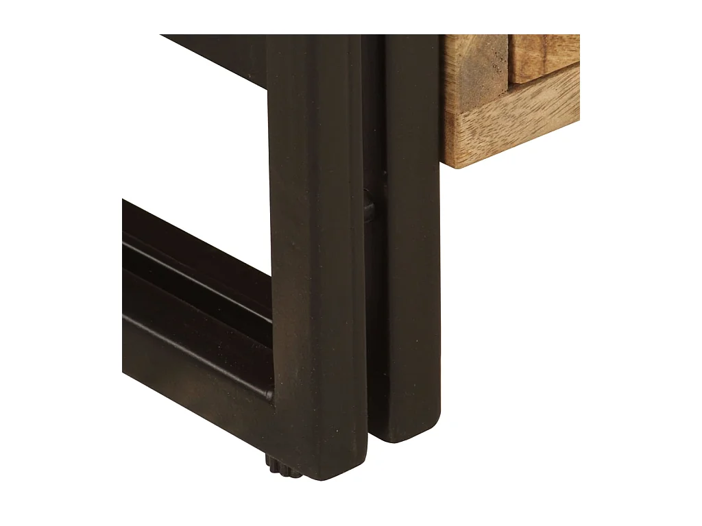Mueble para TV madera maciza de mango 120x35x45 cm