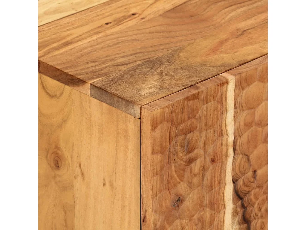 TV-Schrank 80x33x46 cm Massivholz Akazie