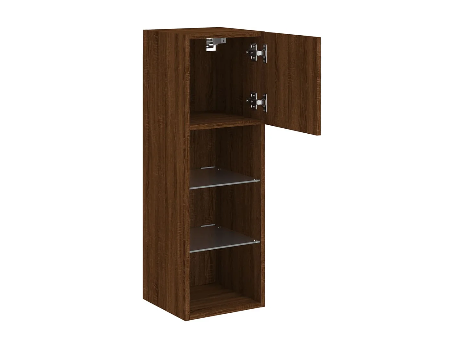 Tv-meubel met LED-verlichting 30,5x30x90 cm bruin eikenkleur