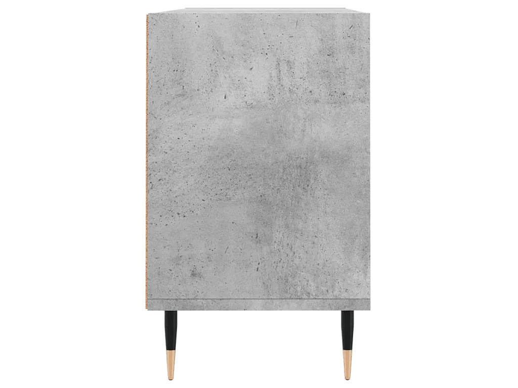 Meuble TV gris béton 103,5x30x50 cm bois d'ingénierie