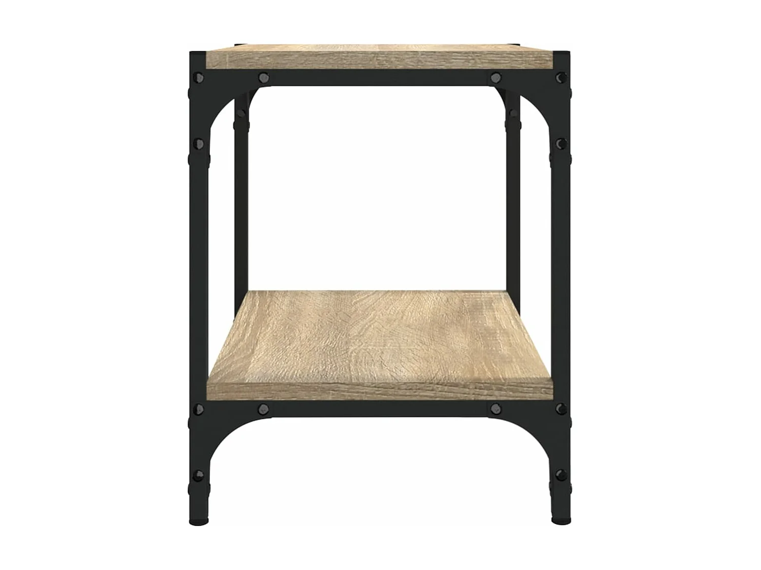 Meuble TV Chêne sonoma 40x33x41 cm Bois d'ingénierie et acier