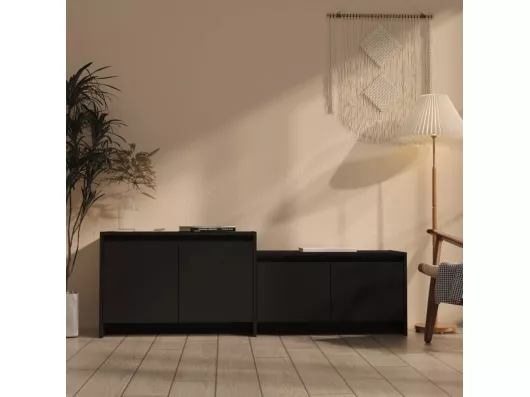 Kauf Unique TV-Schrank Schwarz 146,5x35x50 cm Holzwerkstoff