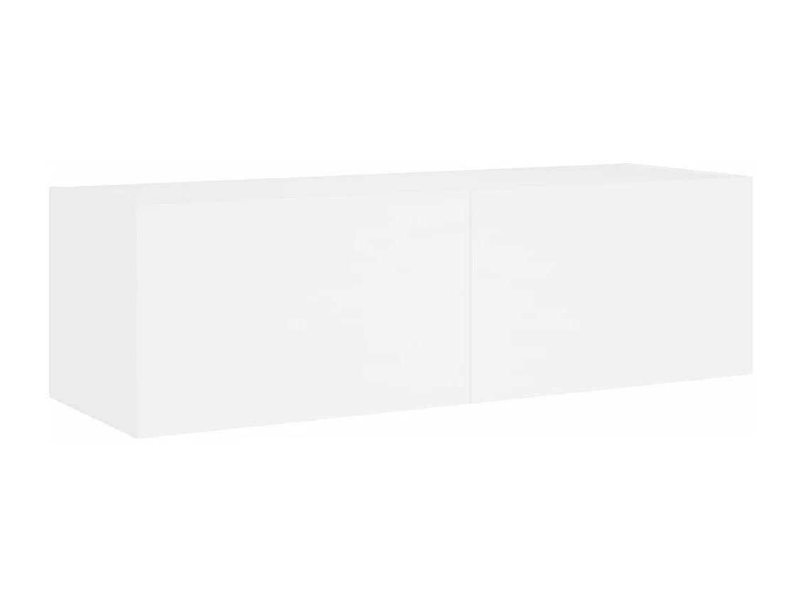 Mobili TV a Muro 6pz con Luci LED Bianchi