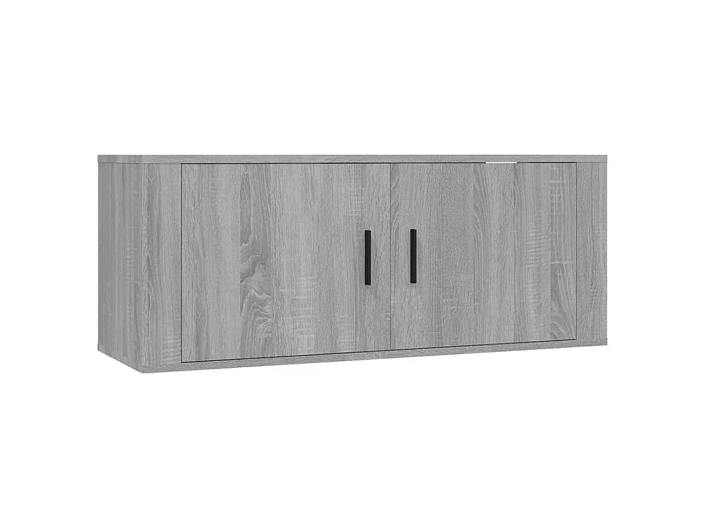 TV-Wandschränke 2 Stk. Grau Sonoma 100x34,5x40 cm