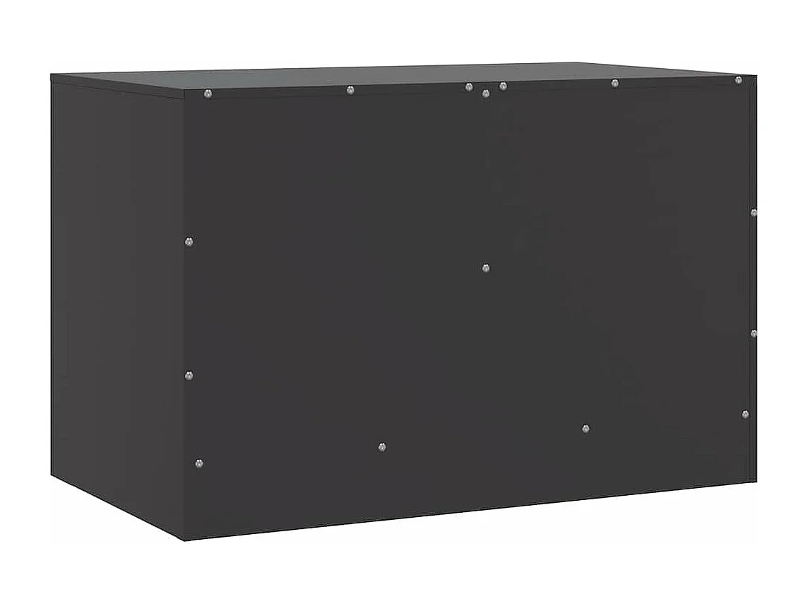Meubles TV 2 pcs noir 67x39x44 cm acier