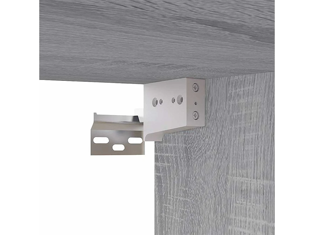Meuble TV sonoma gris 80x30x30 cm bois d'ingénierie