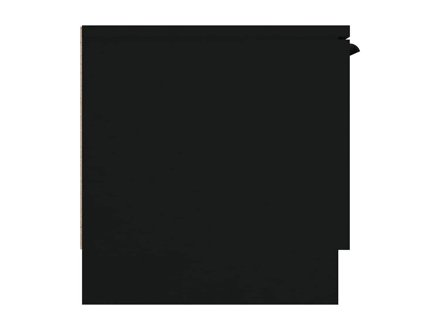 Meuble TV Noir 102x35x36,5 cm Bois d'ingénierie