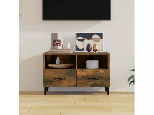 Kauf Unique TV-Schrank Räuchereiche 80x36x50 cm Holzwerkstoff