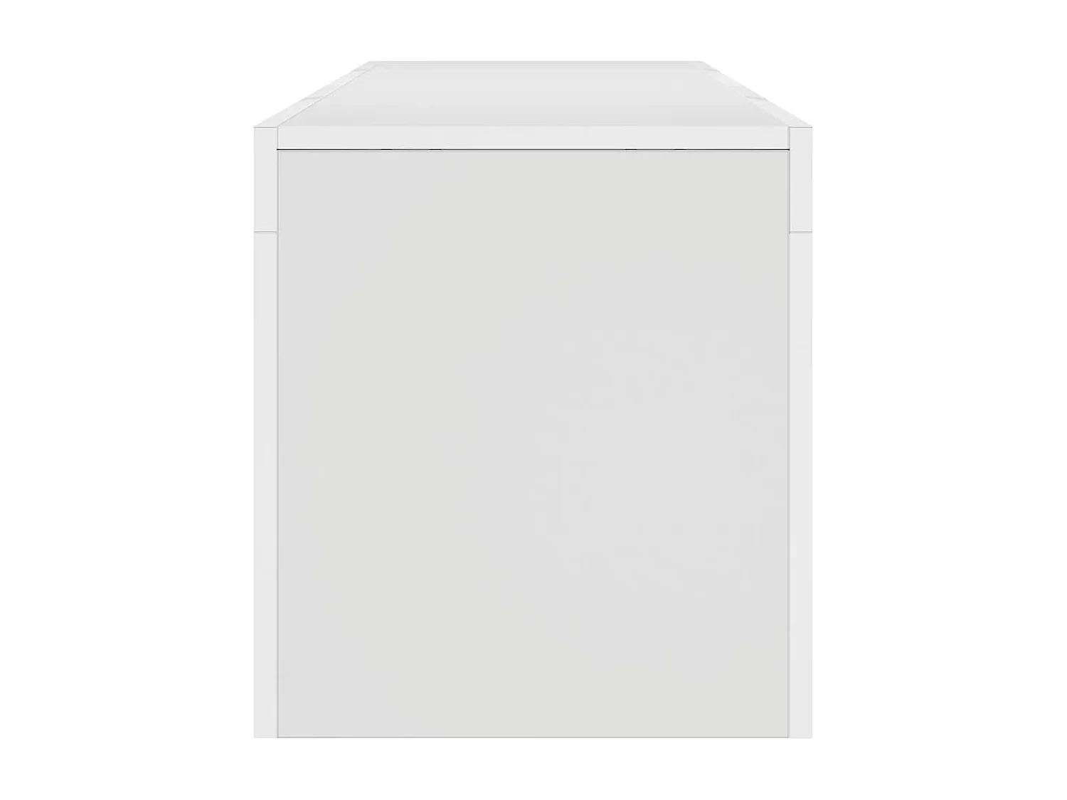 Meuble TV avec lumières LED Blanc 140x36,5x40 cm