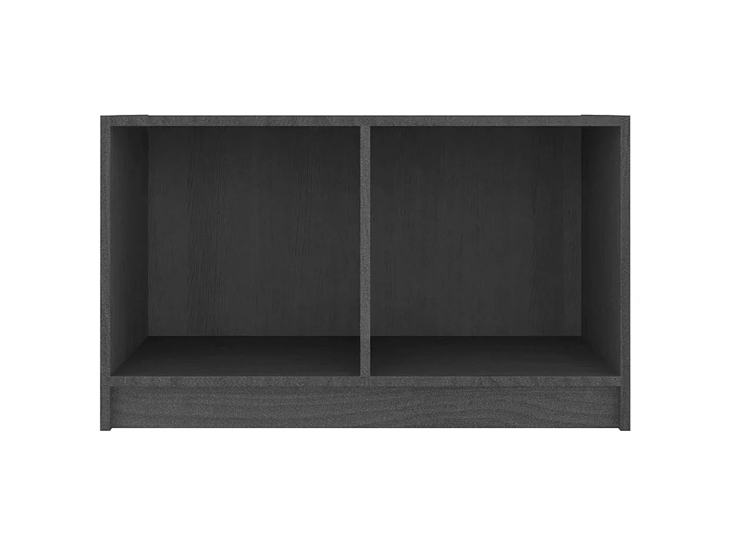 Meuble TV Gris 70x33x42 cm Bois de pin massif