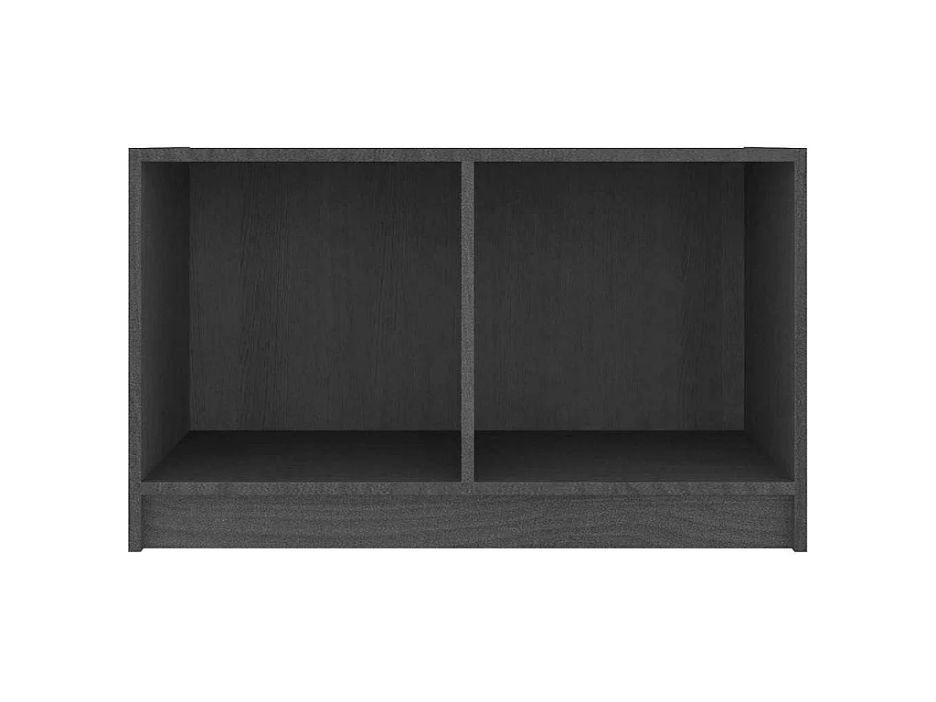 TV-Schrank Grau 70x33x42 cm Massivholz Kiefer