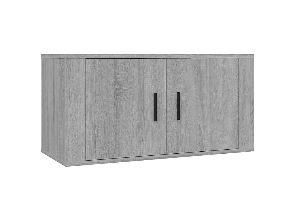 Meuble TV mural Sonoma gris 80x34,5x40 cm