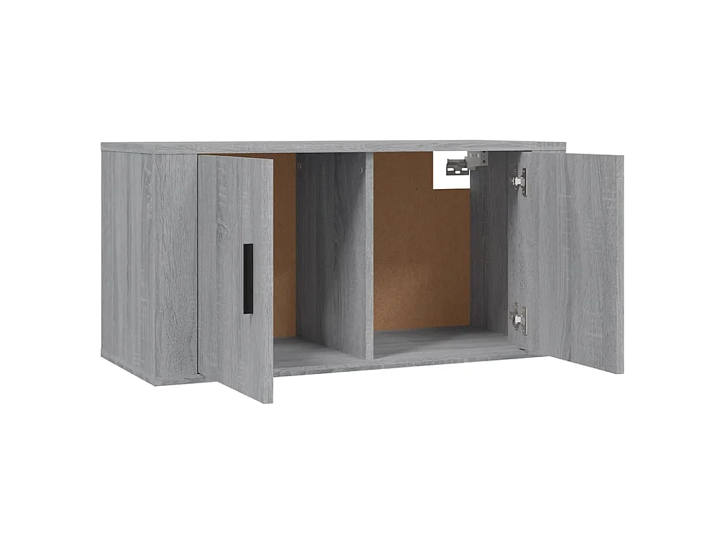 Meuble TV mural Sonoma gris 80x34,5x40 cm