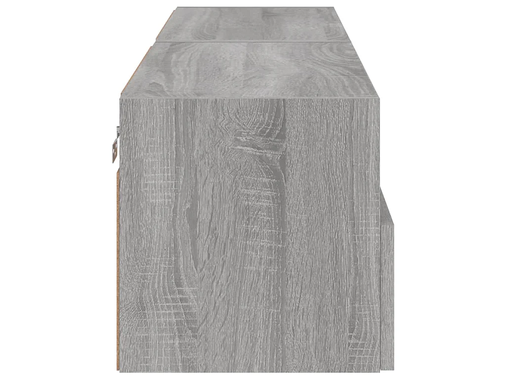 Meubles TV muraux 2pcs sonoma gris 60x30x30cm bois d'ingénierie