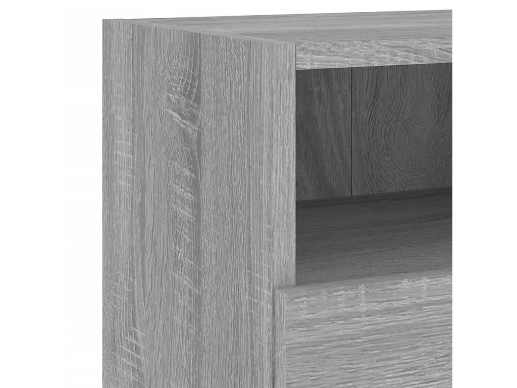 Meubles TV muraux 2pcs sonoma gris 60x30x30cm bois d'ingénierie