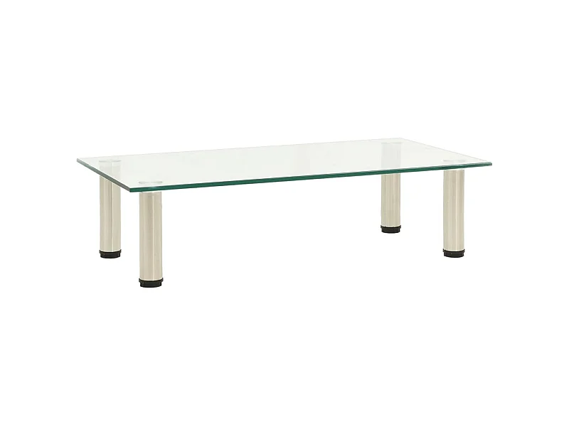 TV-Tisch 60x35x17 cm Transparentes Hartglas